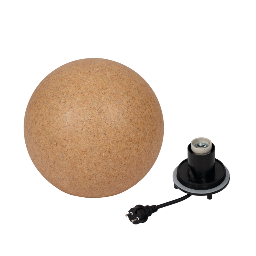 Spoljašnja lampa STONO 1xE27/20W/230V prečnika 30 cm IP65 bež