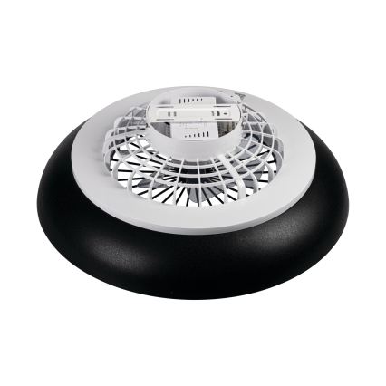 LED RGBW plafonsko svetlo sa ventilatorom, prigušiva, PLAVE PAN LED/48W/230V 3000-6500K prečnika 60 cm crne boje + daljinski upravljač
