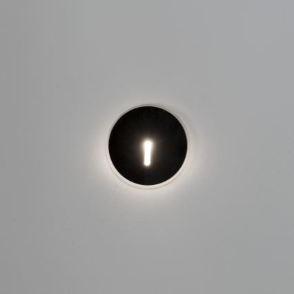 LED svetiljka za stepenište MAGNIK LED/1,7W/230V 2700/3300/3900/4600/5700K crna okrugla