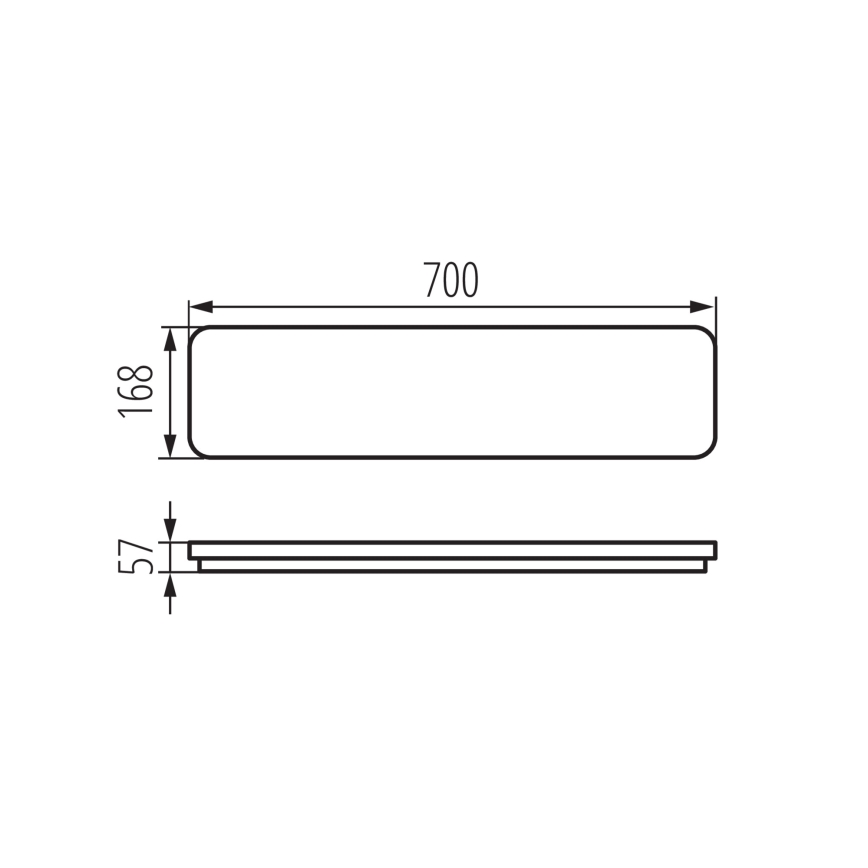LED plafonsko svetlo LINCEA LED/15/20/24W/230V 3000/4000/6500K IK08 IP40