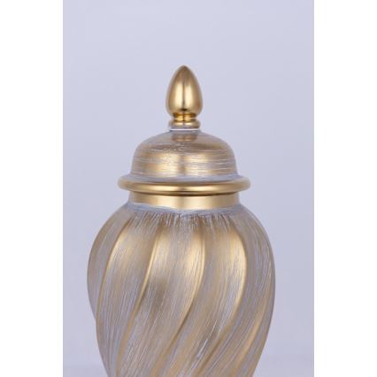 Keramička posuda 40,8 x 17,5 cm zlatna/siva