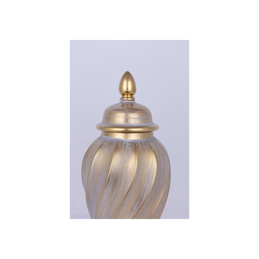 Keramička posuda 40,8 x 17,5 cm zlatna/siva