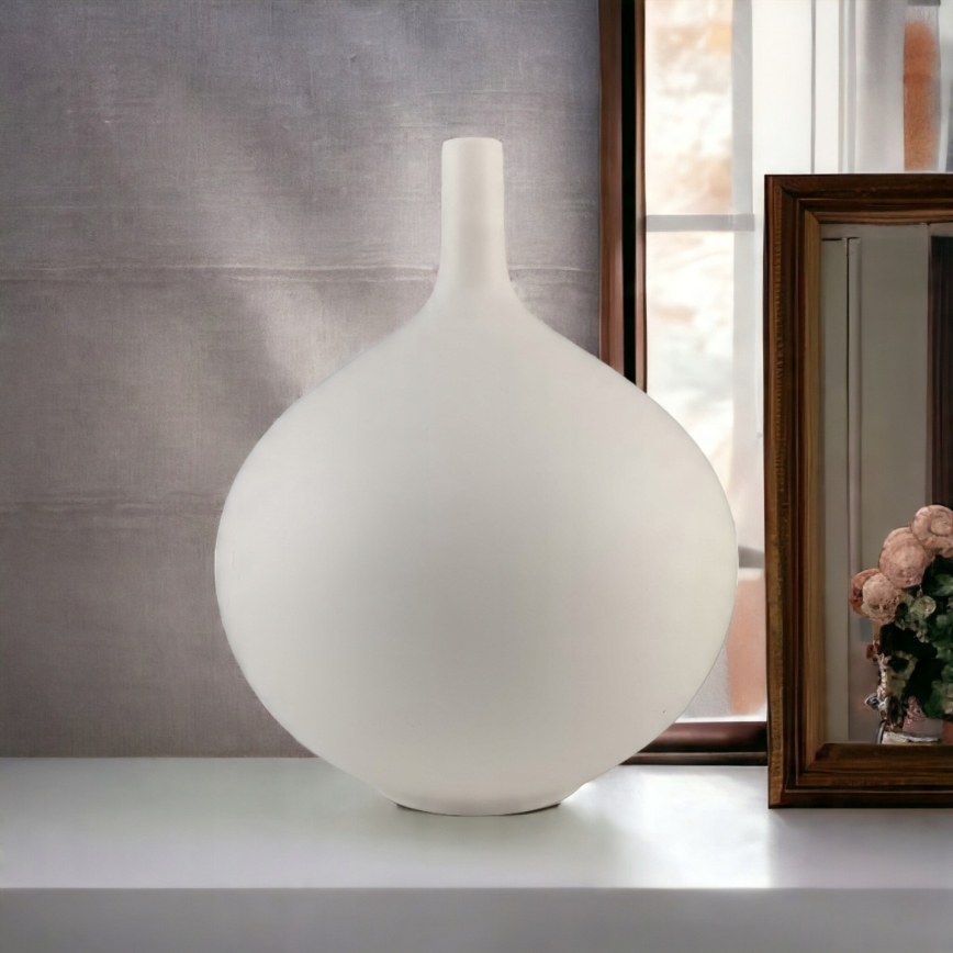 Keramička vaza 24 cm, bela