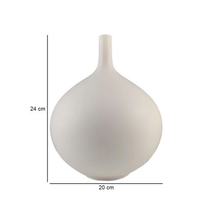 Keramička vaza 24 cm, bela