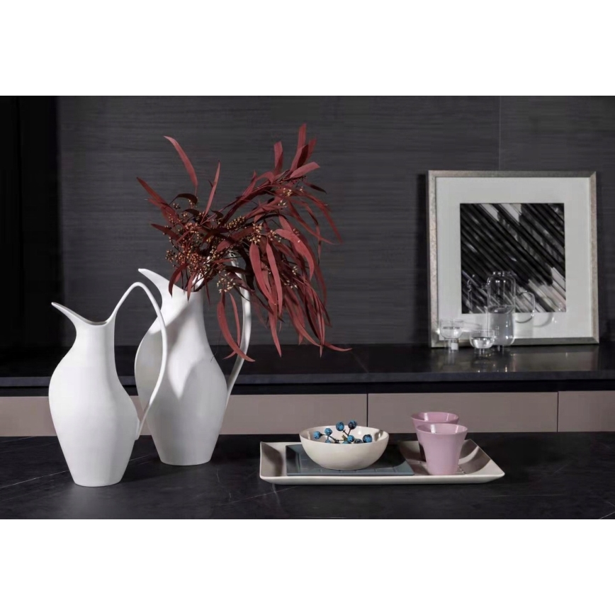 Keramička vaza 33x17x19 cm, bela