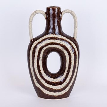 Keramička vaza 39x21,8 braon