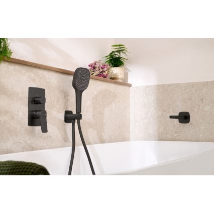 KFA Armatura 4529-301-81 - Komplet za tuš sa podžbuknom baterijom MALAGA, crne boje