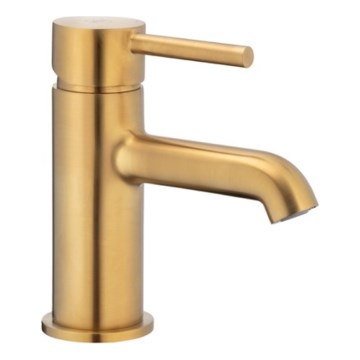 KFA Armatura 5032-815-31 - Baterija za umivaonik + odliv sa prelivom MOZA 15,2 cm brušeno zlato