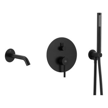 KFA Armatura 5039-401-81 - Set za kadu sa podžbuknom baterijom MOZA mat crna