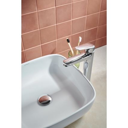 KFA Armatura 5552-712-00 - Baterija za umivaonik + odliv sa preljevom OTAVA 30,2 cm sjajni hrom