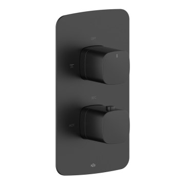 KFA Armatura 5759-001-81 - Termostatska tuš baterija za podžbuknu ugradnju MALAGA crna