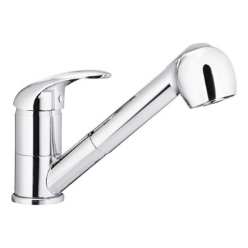 KFA Armatura 6613-110-00 - Kuhinjska baterija INDIRA sa izvlačivim tušem, sjajni hrom