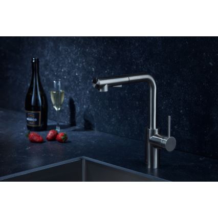 KFA Armatura 6623-110-22 - Kuhinjska slavina sa izvlačnim tušem DUERO BASIC inox