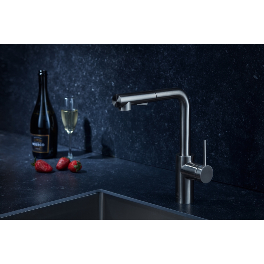 KFA Armatura 6623-110-22 - Kuhinjska slavina sa izvlačnim tušem DUERO BASIC inox