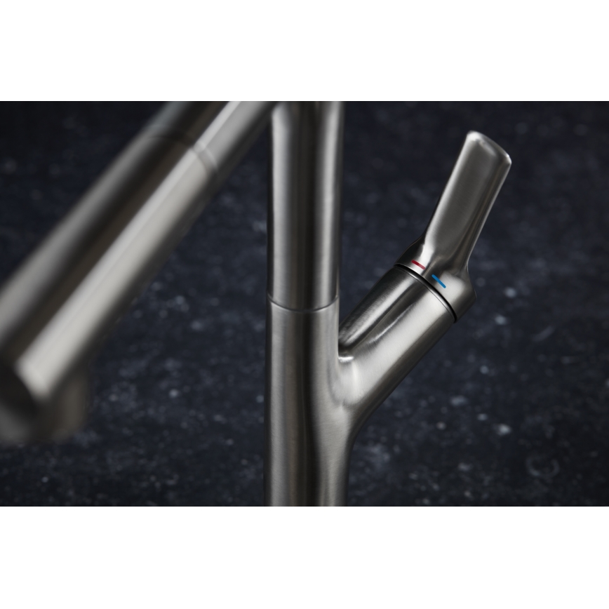 KFA Armatura 6623-220-22 - Kuhinjska slavina sa izvlačivim tušem DUERO DESIGN, nerđajući čelik