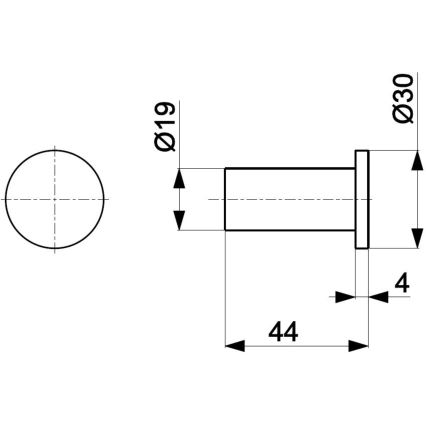 KFA Armatura 864-020-00 - Zidna kuka TOWEL sjajni hrom