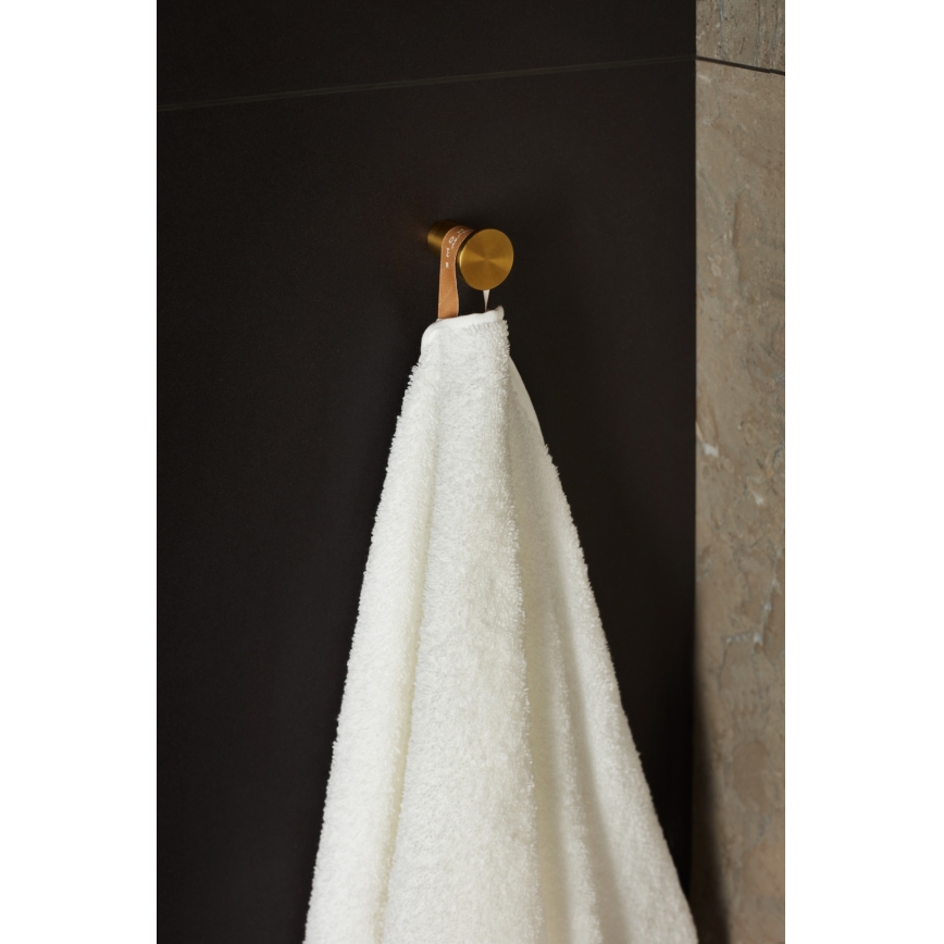 KFA Armatura 864-020-31 - Zidna kuka TOWEL nerđajući čelik/brušeno zlato