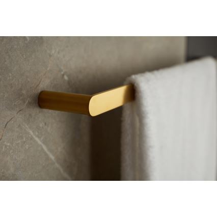 KFA Armatura 864-025-31 - Zidni držač peškira 24 cm, nerđajući čelik/brušeno zlato