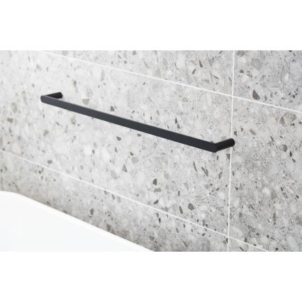 KFA Armatura 864-025-81 - Zidni držač peškira 24 cm nerđajući čelik/mat crna