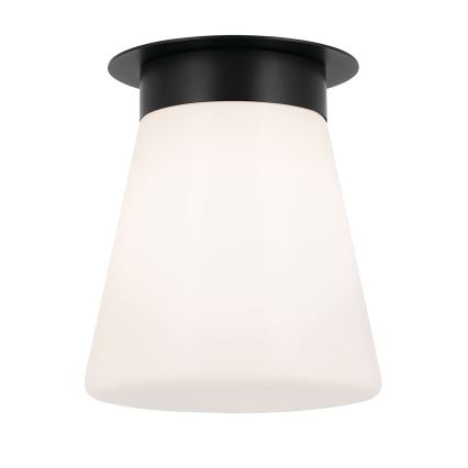 Kichler - plafonsko svetlo ALBERS 1xE27/40W/230V prečnika 21,6 cm crno