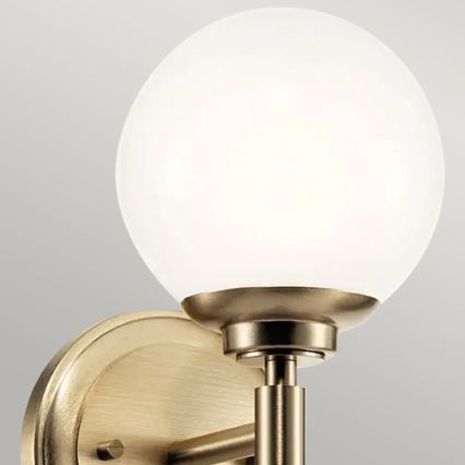 Kichler - LED kupatilsko zidno svetlo BENNO 1xG9/3W/230V IP44 mesing
