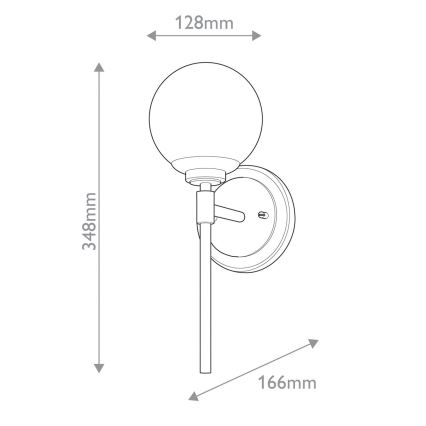 Kichler - LED kupatilsko zidno svetlo BENNO 1xG9/3W/230V IP44 mesing