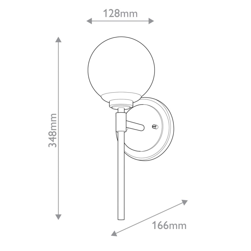 Kichler - LED kupatilsko zidno svetlo BENNO 1xG9/3W/230V IP44 mesing
