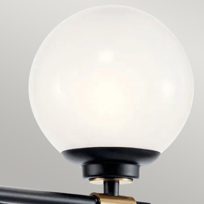 Kichler - LED zidno svetlo za kupatilo BENNO 2xLED/3W/230V crno/zlatno IP44