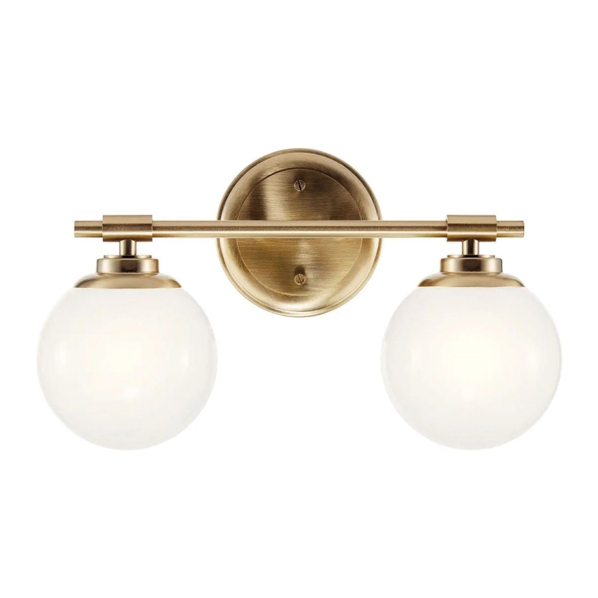 Kichler - LED zidno svetlo za kupatilo BENNO 2xG9/3W/230V IP44 mesing