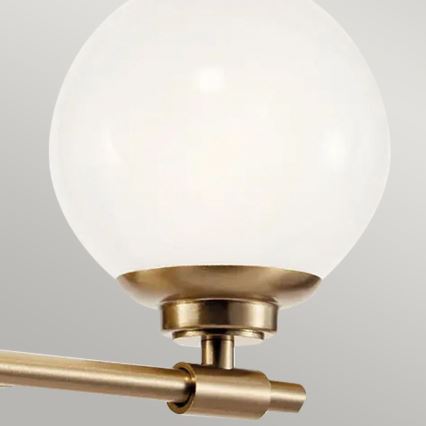 Kichler - LED zidno svetlo za kupatilo BENNO 2xG9/3W/230V IP44 mesing