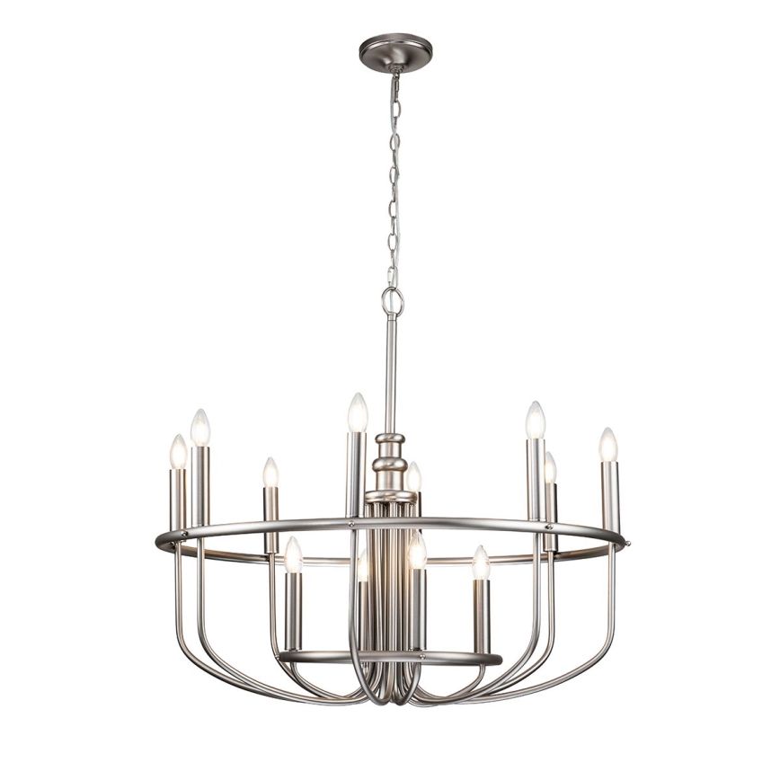 Kichler - Luster na lancu CAPITOL HILL 12xE14/40W/230V matni hrom