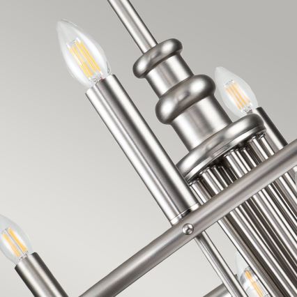 Kichler - Luster na lancu CAPITOL HILL 12xE14/40W/230V matni hrom