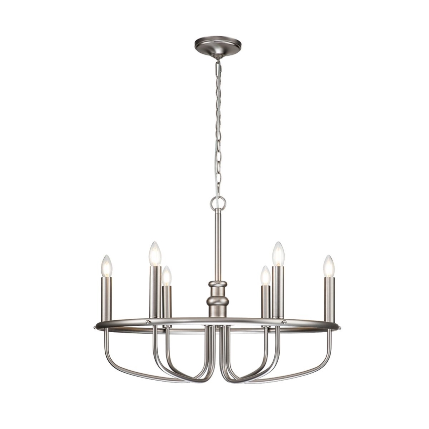 Kichler - Luster na lancu CAPITOL HILL 6xE14/40W/230V matni hrom