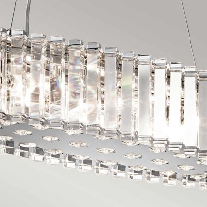 Kichler - LED luster za kupatilo na sajli CRYSTAL SKYE 8xG9/3W/230V IP44