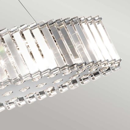 Kichler - LED luster za kupatilo na sajli CRYSTAL SKYE 8xG9/3W/230V IP44