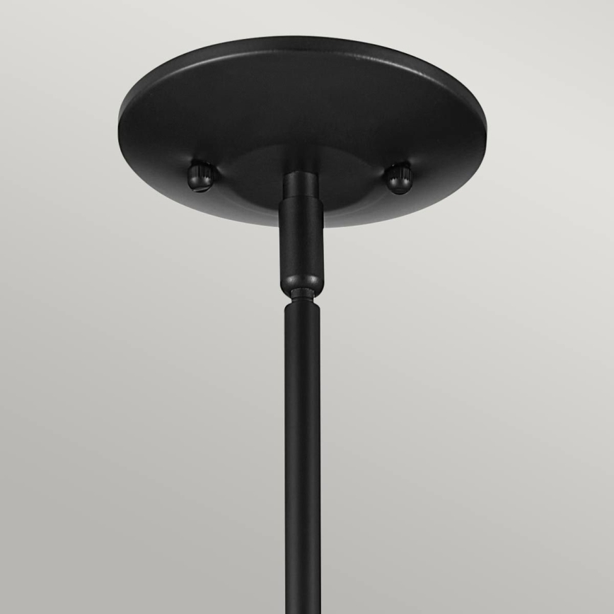 Kichler - Luster na stalku DEELA 1xE27/60W/230V prečnik 17,8 cm crna