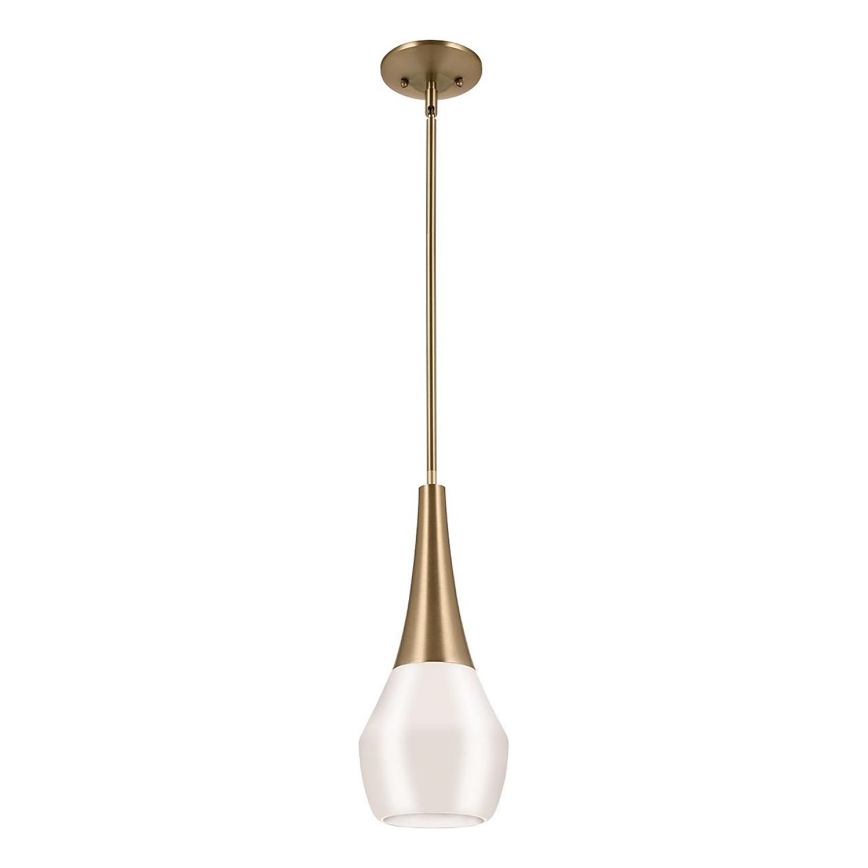 Kichler - Luster na šipci DEELA 1xE27/60W/230V prečnik 17,8 cm mesing