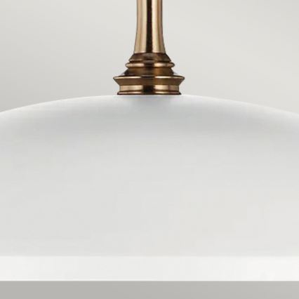 Kichler - Luster na lancu DELAROSA 1xE27/60W/230V bela/mesing