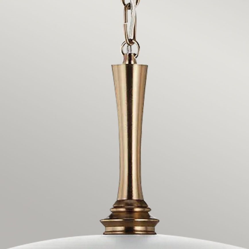 Kichler - Luster na lancu DELAROSA 1xE27/60W/230V bela/mesing