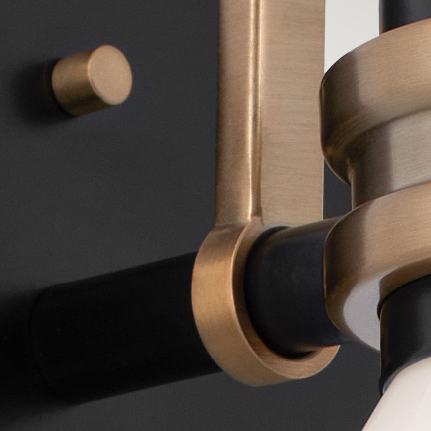 Kichler - LED zidna kupatilska lampa FARUM 1xG9/3W/230V IP44 crna/mesing