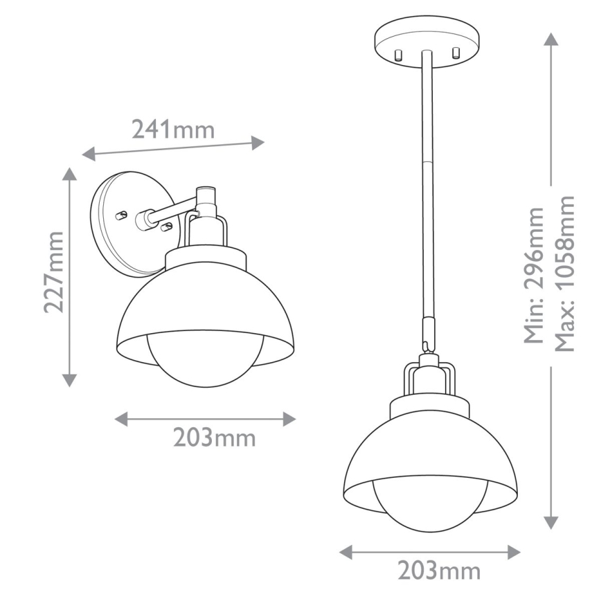 Kichler - Zidna lampa NIVA 1xE27/40W/230V crna