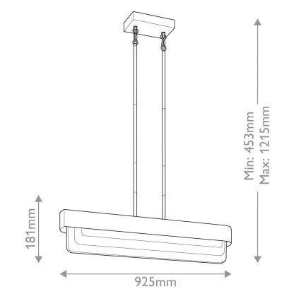 Kichler - SERENE LED luster na šipci 40W/230V, zlatna