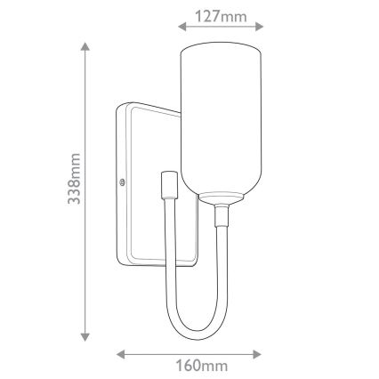 Kichler - LED zidna svetiljka za kupatilo SOLIA 1xG9/3W/230V IP44 mat hrom