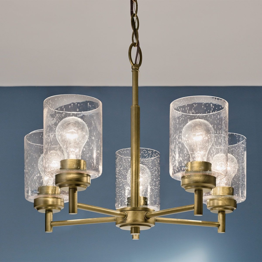 Kichler - Luster na lancu WINSLOW 5xE27/60W/230V Ø 50,2 cm mesing