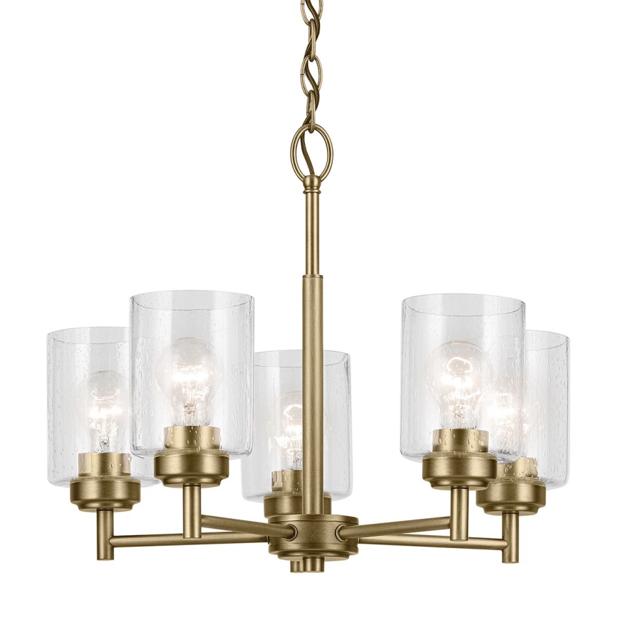 Kichler - Luster na lancu WINSLOW 5xE27/60W/230V Ø 50,2 cm mesing
