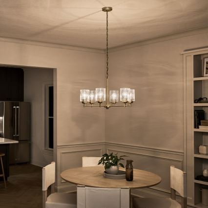 Kichler - Luster na lancu WINSLOW 6xE27/60W/230V prečnik 66 cm mesing