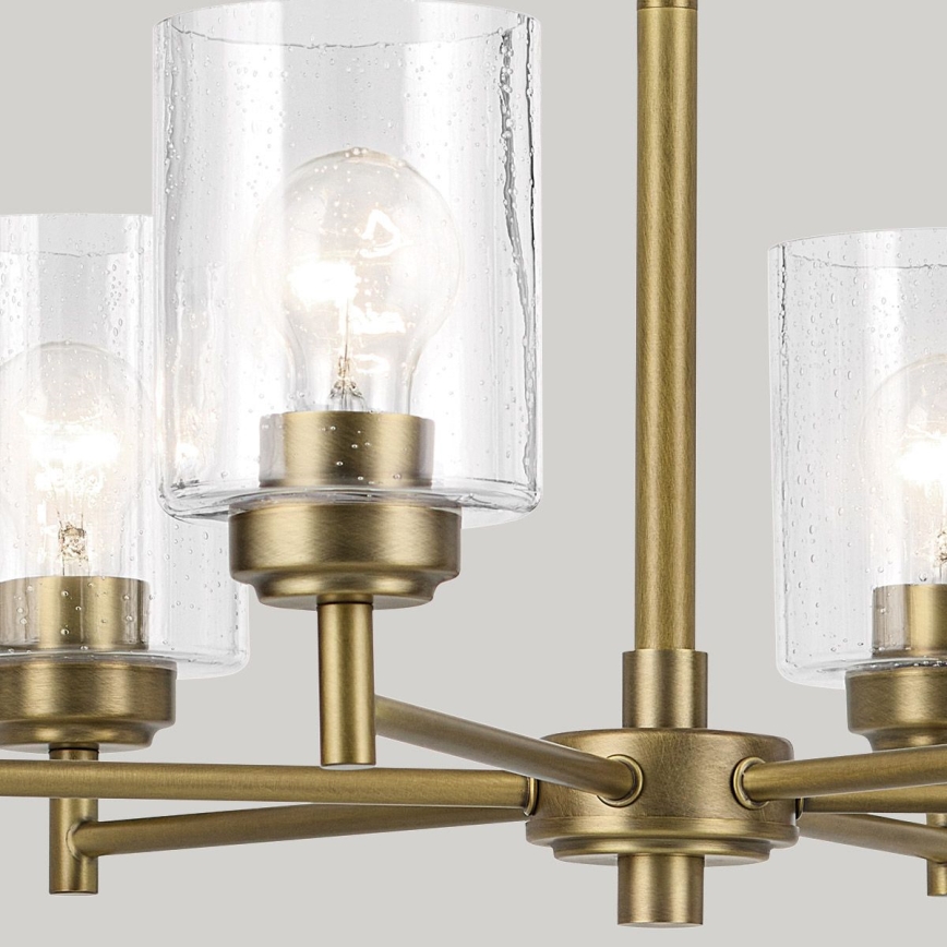 Kichler - Luster na lancu WINSLOW 6xE27/60W/230V prečnik 66 cm mesing