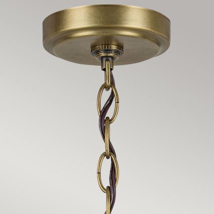 Kichler - Luster na lancu WINSLOW 6xE27/60W/230V prečnik 66 cm mesing