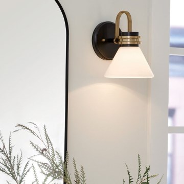 Kichler - LED zidna kupatilska lampa FARUM 1xG9/3W/230V IP44 crna/mesing