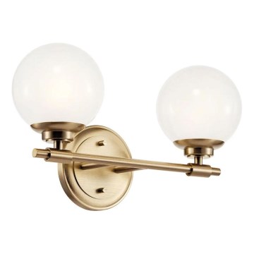 Kichler - LED zidno svetlo za kupatilo BENNO 2xG9/3W/230V IP44 mesing